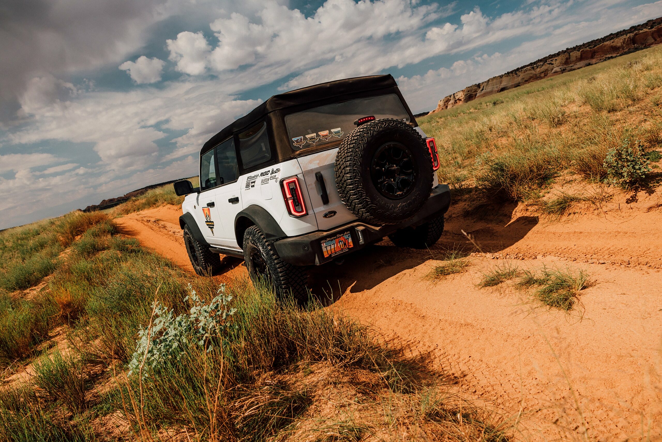 A 2026 Ford Bronco on red rock